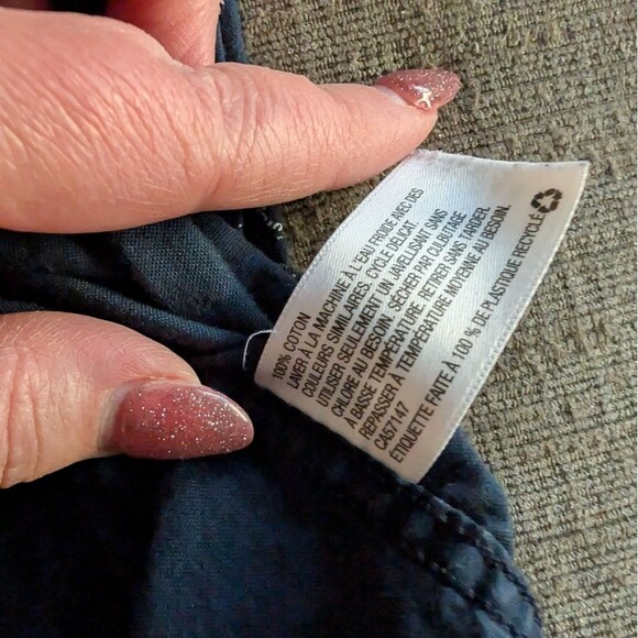 Merona XXL Men's Short Sleeve shirt Anchors Nautical 100% cotton modern/slim fit - Picture 3 of 3